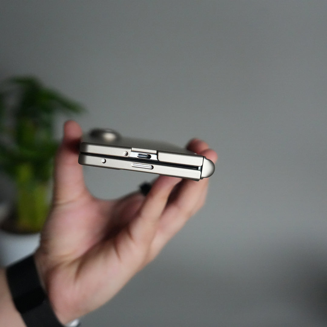 Galaxy Z Fold 7 S Pen Holder Case with Front Glass | Matte Finish Shockproof Hinge Protection Cover