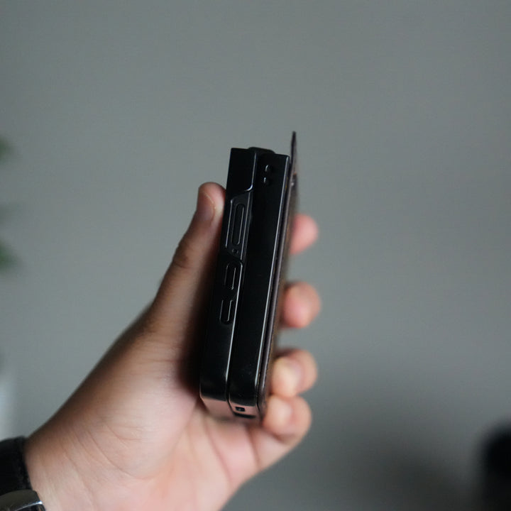 Galaxy Z Flip 7 Luxury Brand Leather Card Holder Case | Slim Wallet Back Cover