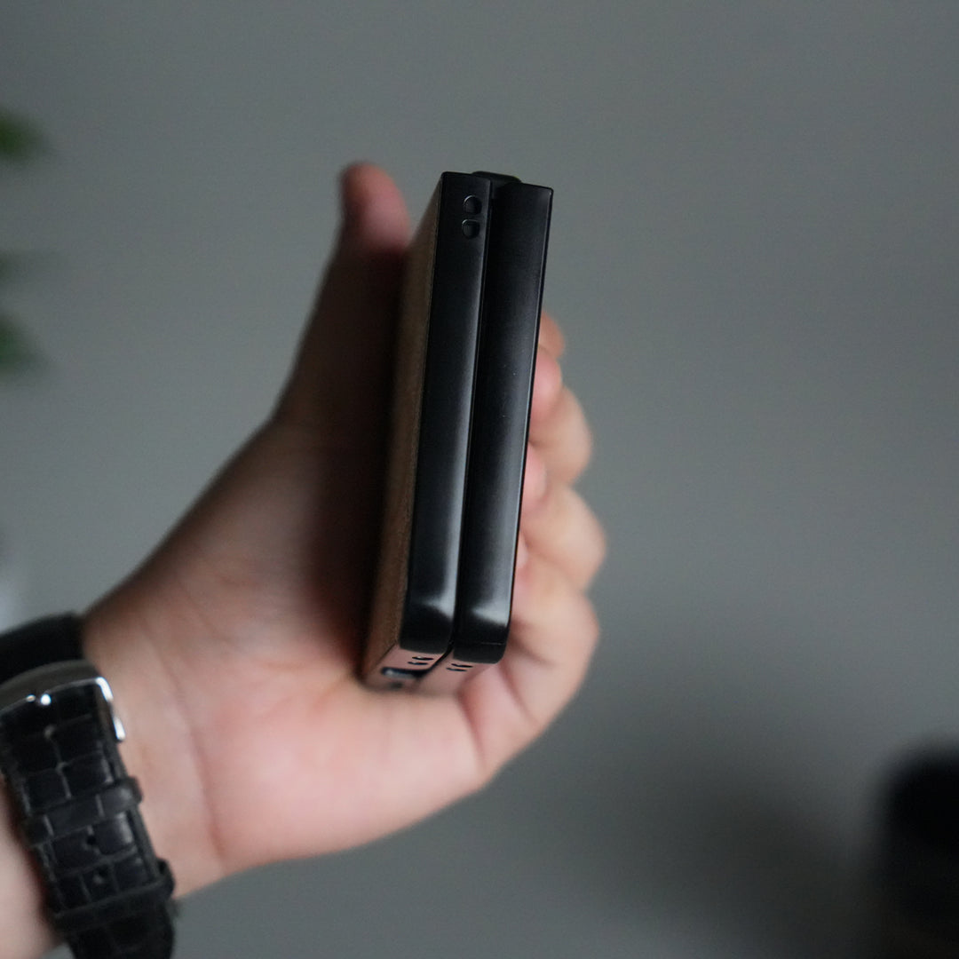 Galaxy Z Flip 7 Luxury Leather CC Pattern Case | Slim Designer Back Cover