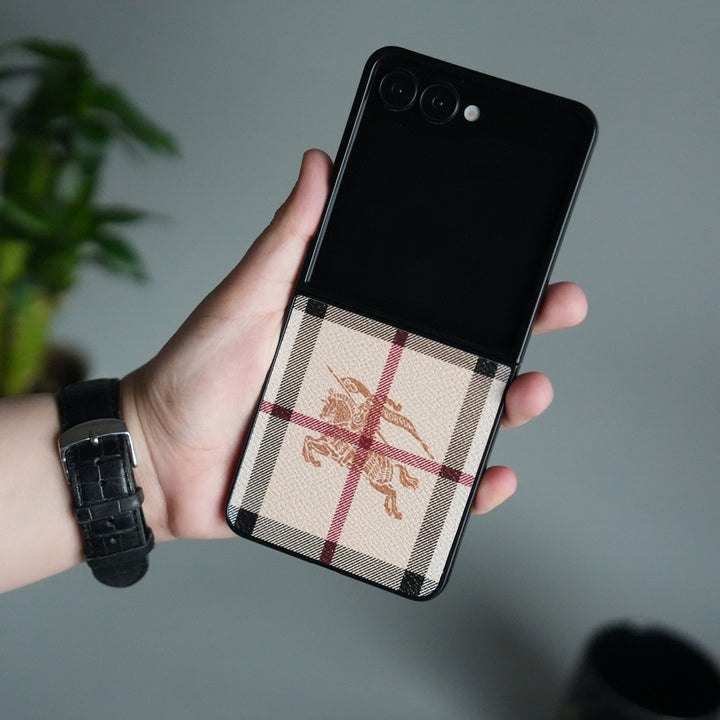 Samsung Galaxy Z Flip 7 Luxury BRY PU Leather Case Cover