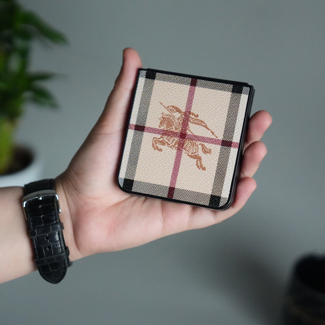 Samsung Galaxy Z Flip 7 Luxury BRY PU Leather Case Cover