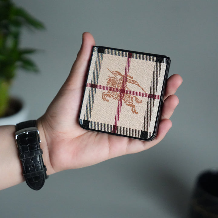 Samsung Galaxy Z Flip 7 Luxury BRY PU Leather Case Cover