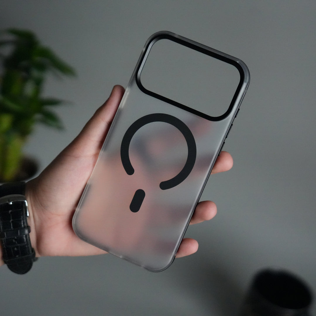 iPhone 17 Pro Max Frosted Magnetic Case | Aluminum Frame with MagSafe Ring & Metal Camera Guard