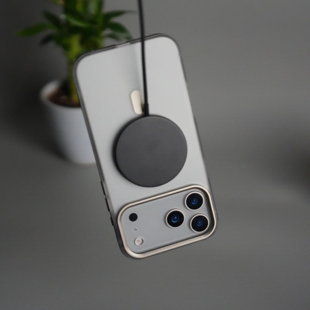 iPhone 17 Pro Max Frosted Magnetic Case | Aluminum Frame with MagSafe Ring & Metal Camera Guard