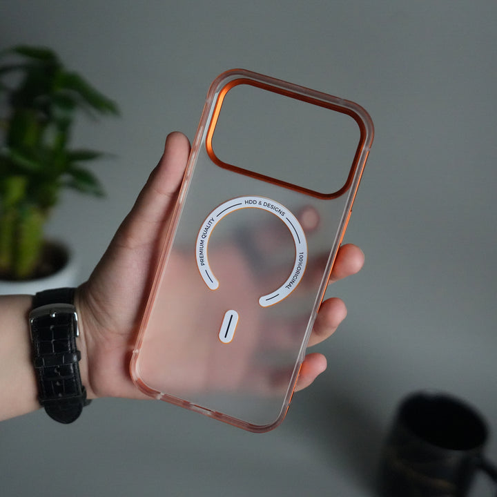 iPhone 17 Pro Max Frosted Magnetic Case | Aluminum Frame with MagSafe Ring & Metal Camera Guard