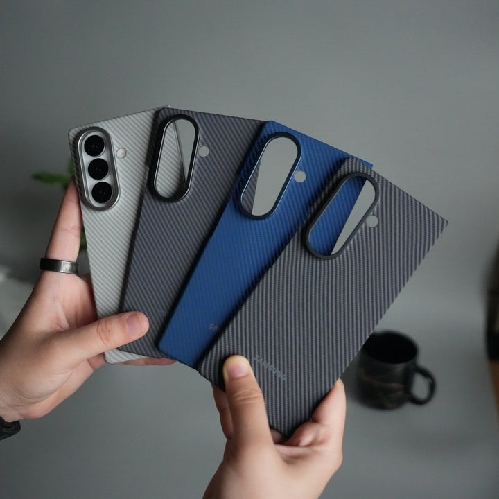 Galaxy Z Fold 7 Carbon Fiber Texture Back Case with Front Membrane | Ultra-Thin Protective Cover