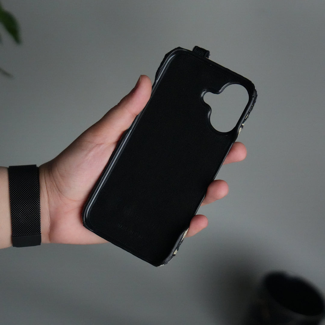 iPhone 17 Series Luxury Brand CD Belt Pattern Case Cover (Blue)