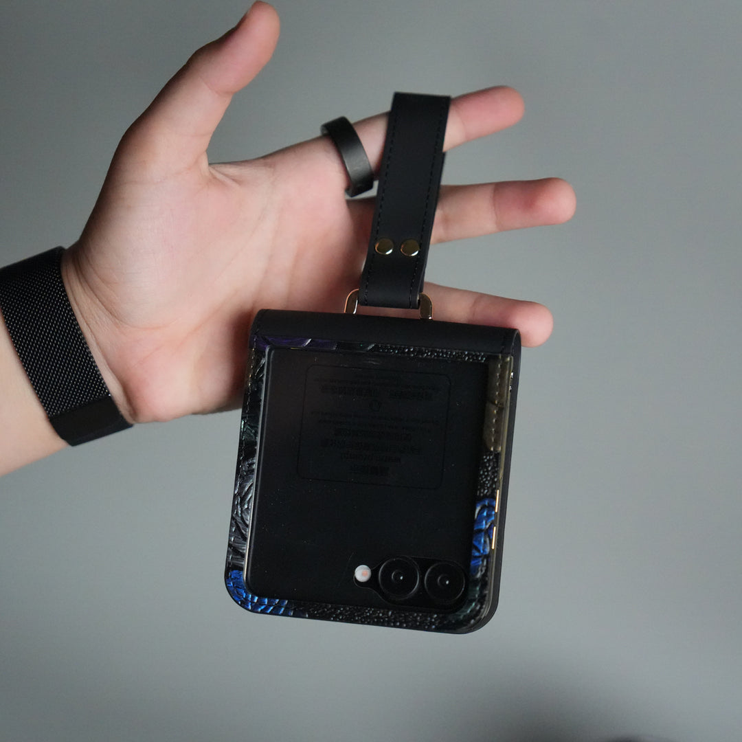 Samsung Galaxy Z Flip 7 3D Flower Design Cover With Front Screen Protection Glass