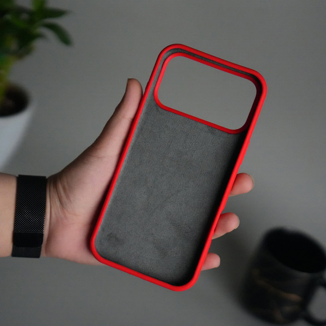 iPhone 17 Pro Sports Car Logo Liquid Silicone Case Cover