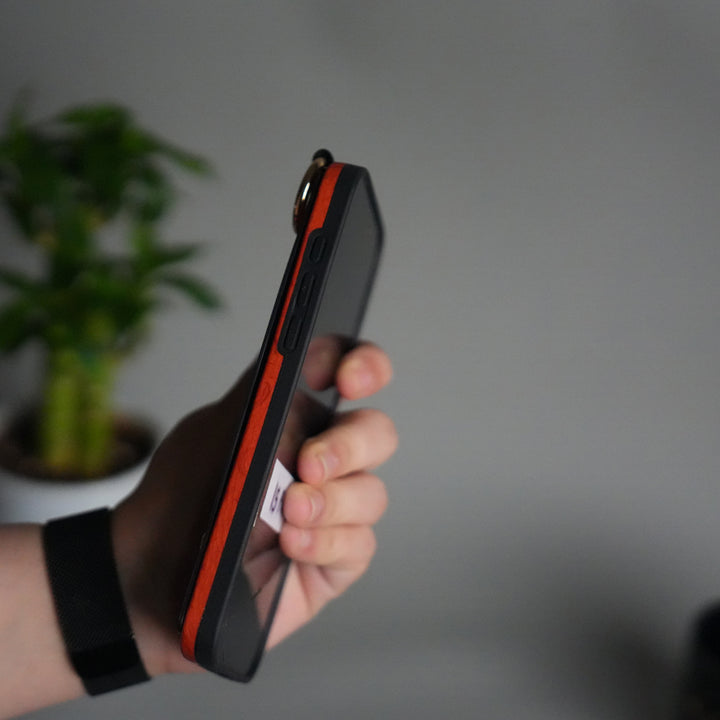 iPhone Luxury Brand HRMS New Strap Holder Case Cover Orange