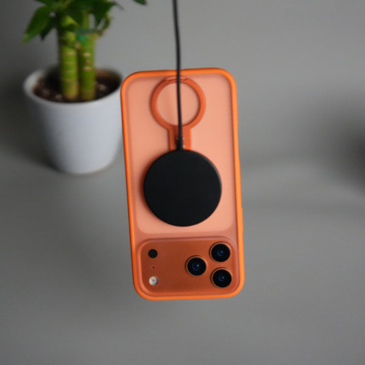 iPhone 17 Pro Max Magnetic Ring Stand Case | Frosted Shockproof Back Cover with Metal Kickstand & MagSafe Support