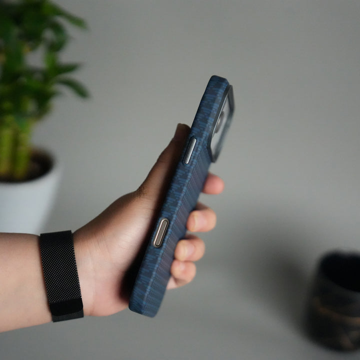 iPhone 17 Series Houndstooth Pattern Case | Slim Hard Back Cover | Matte Finish Protective Case with MagSafe