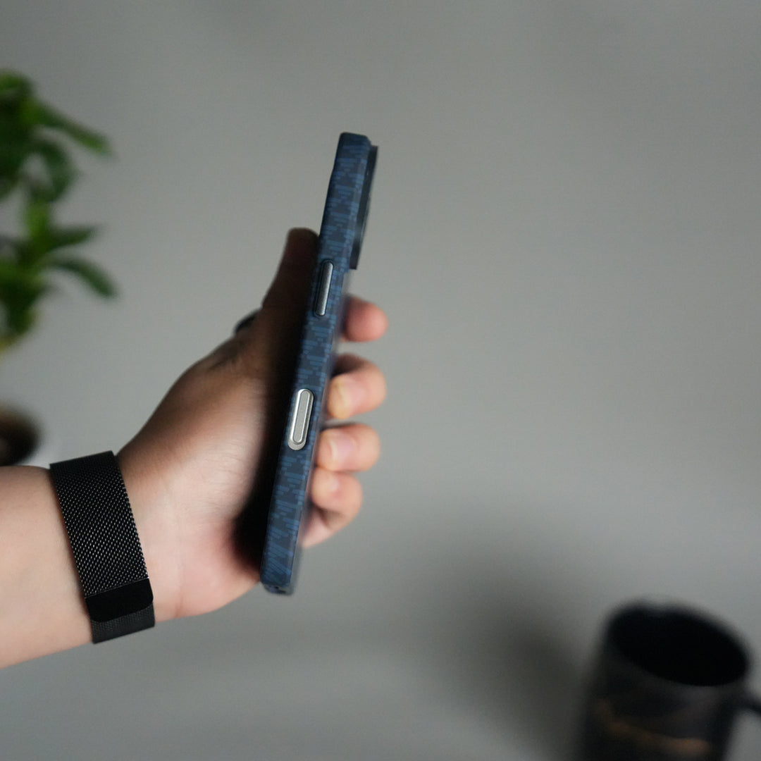 iPhone 17 Series Houndstooth Pattern Case | Slim Hard Back Cover | Matte Finish Protective Case with MagSafe