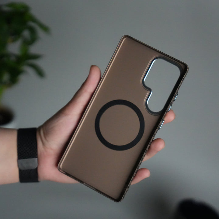 Galaxy S25 Ultra Houndstooth Pattern Case | Slim Hard Back Cover | Matte Finish Protective Case with MagSafe