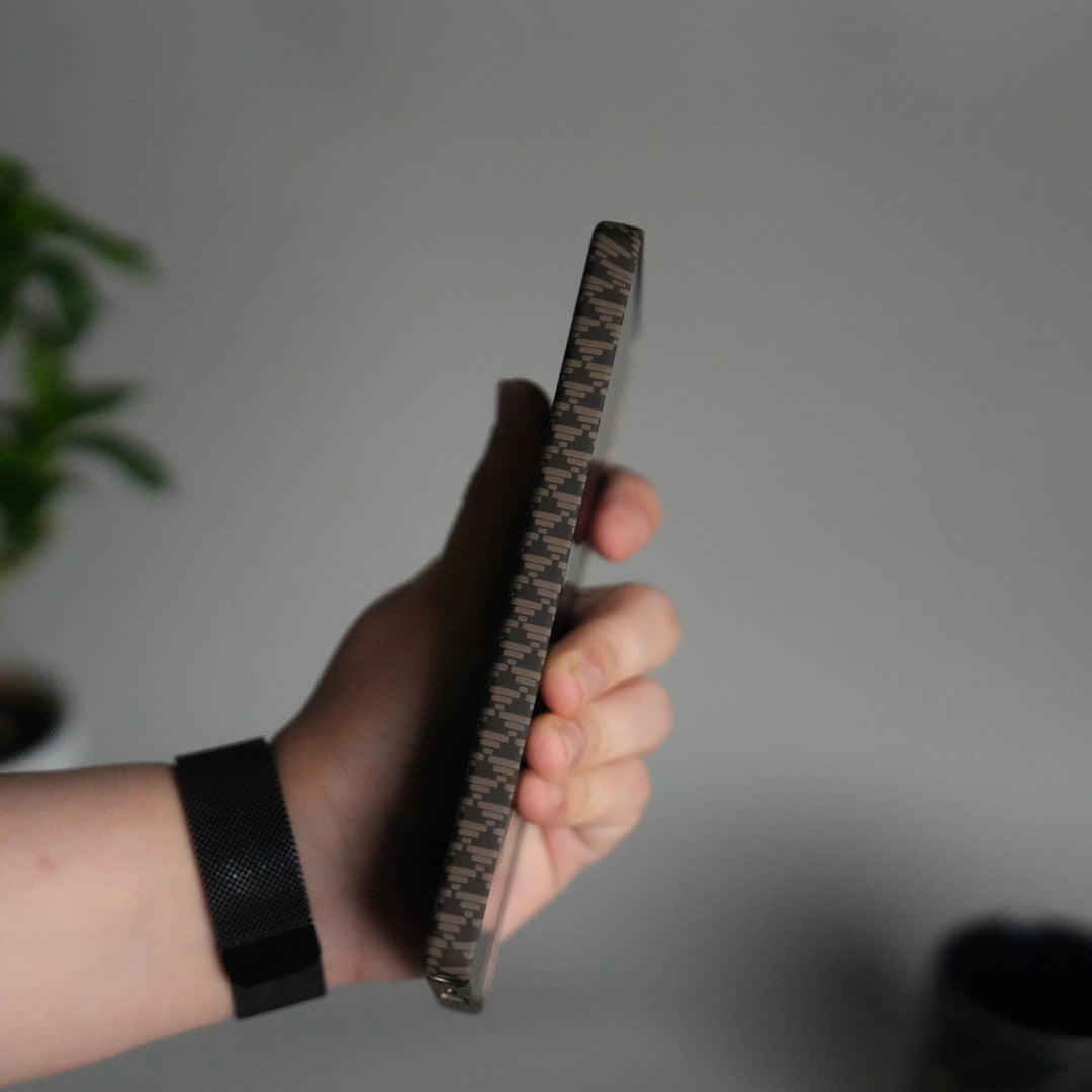 Galaxy S25 Ultra Houndstooth Pattern Case | Slim Hard Back Cover | Matte Finish Protective Case with MagSafe