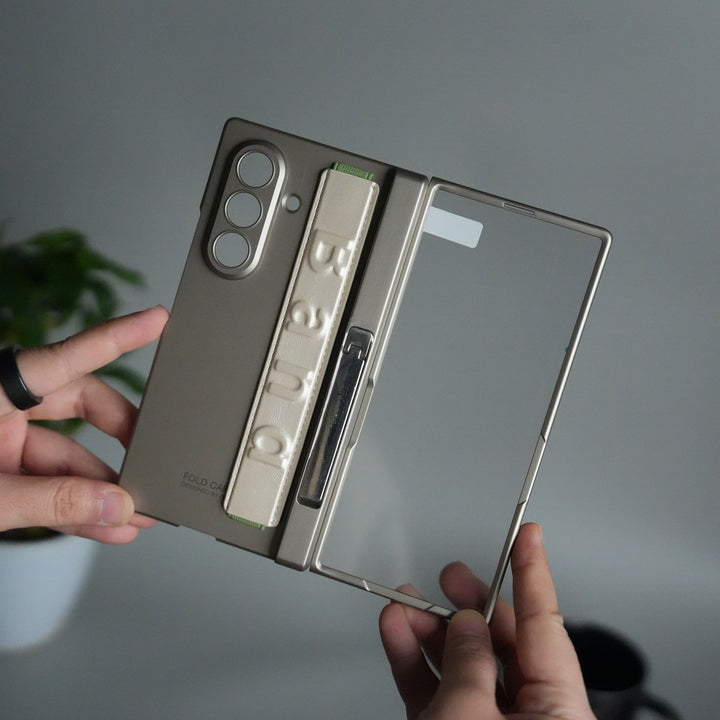 Samsung Galaxy Z Fold 7 Band Case | Slim Protective Hinge Cover with Hand Strap | Premium Kickstand Case