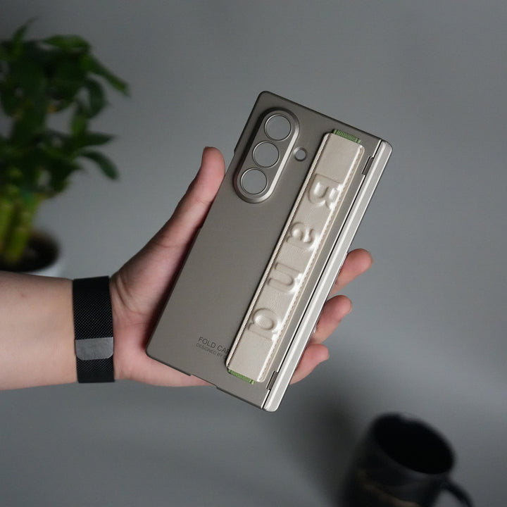 Samsung Galaxy Z Fold 7 Band Case | Slim Protective Hinge Cover with Hand Strap | Premium Kickstand Case