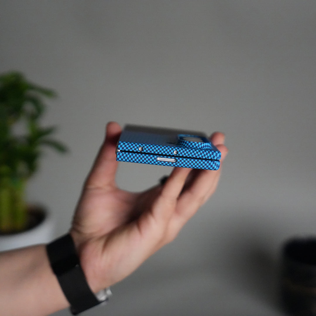 Samsung Galaxy Z Fold 7 Carbon Fiber Texture Case | Ultra Slim Hard Back Cover | Black Hill