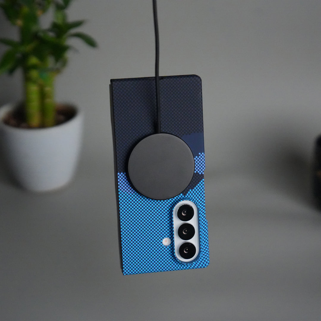 Samsung Galaxy Z Fold 7 Carbon Fiber Texture Case | Ultra Slim Hard Back Cover | Black Hill