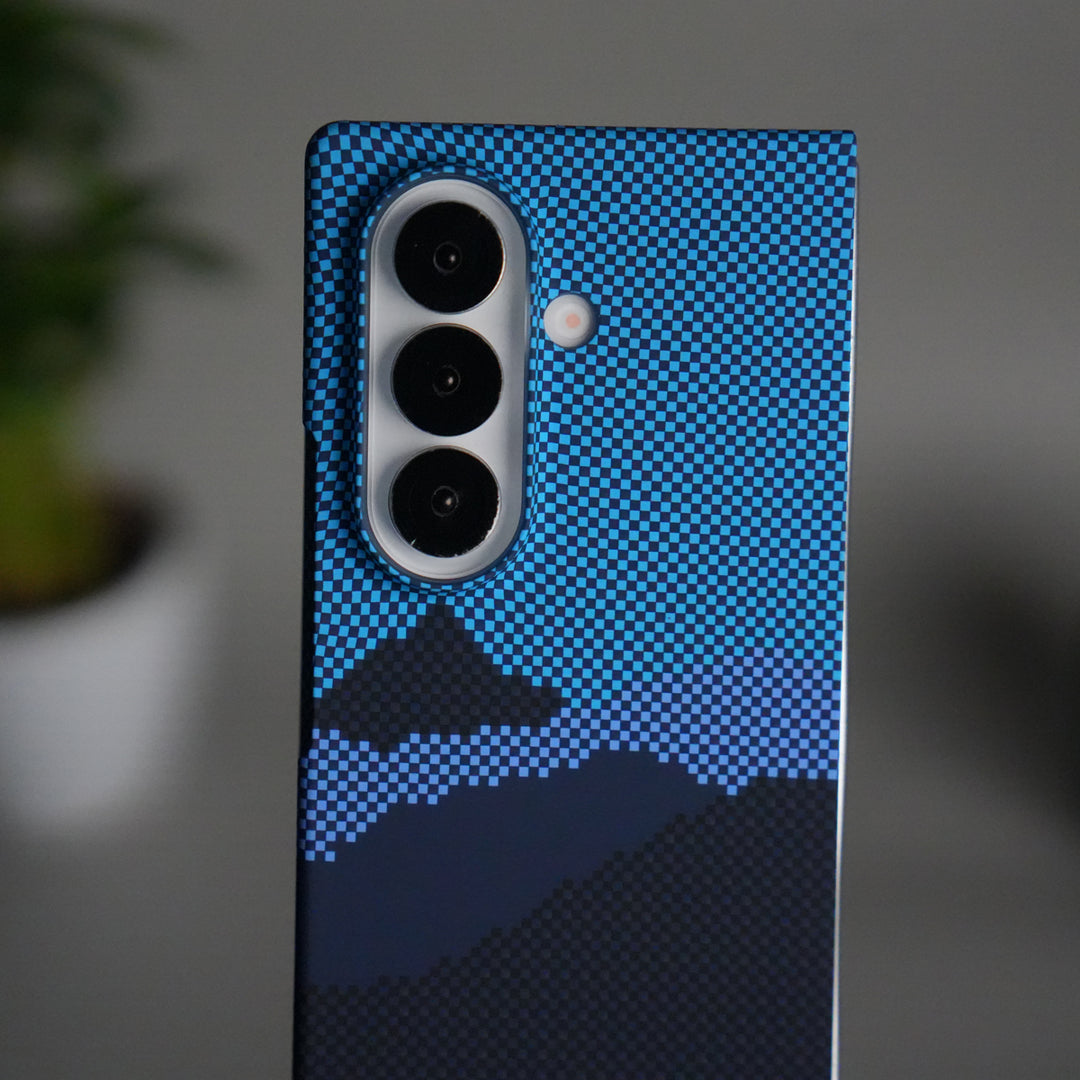 Samsung Galaxy Z Fold 7 Carbon Fiber Texture Case | Ultra Slim Hard Back Cover | Black Hill