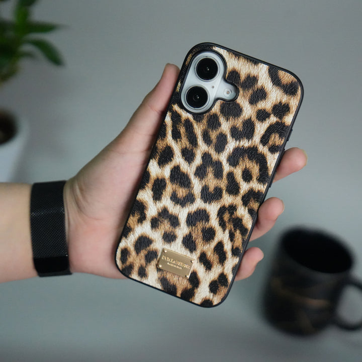 iPhone 17 Series Luxury DG Leopard Pattern Case Cover