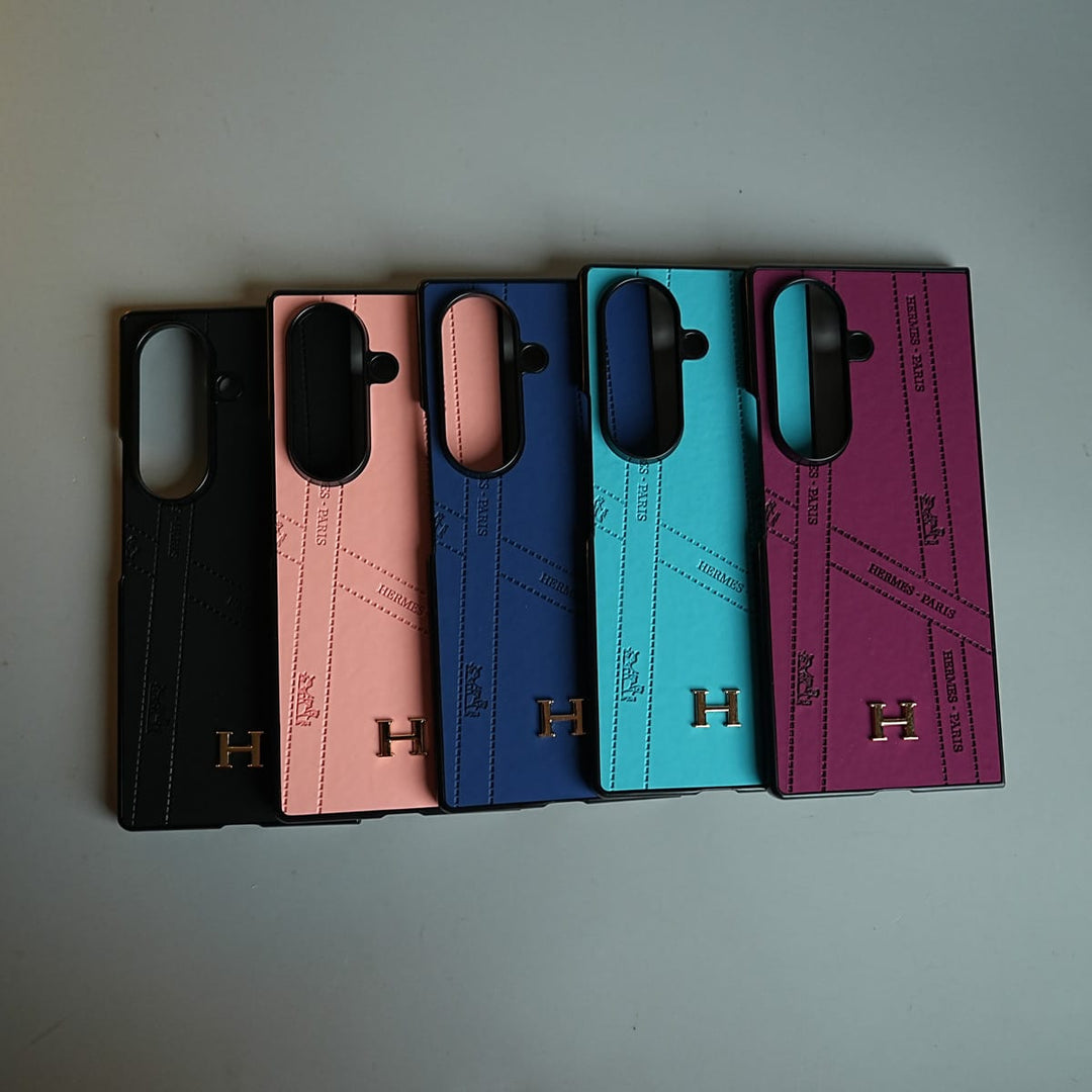 FRATO Fold 7 Collection Premium H-Style PU Leather Case for Galaxy Z Fold 7 | Luxury Designer-Inspired Protective Cover