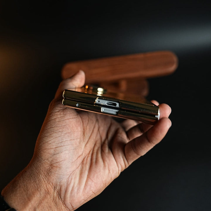 Premium Gold Mirror Case for Samsung Galaxy Z Fold 8 | Printed Design Cover