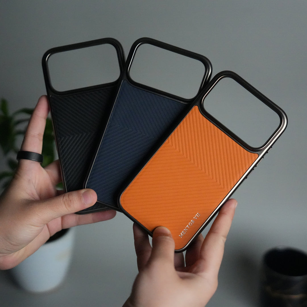 iPhone 17 Pro Premium Leather Texture MagSafe Back Cover | Slim Fit Luxury Protective Case