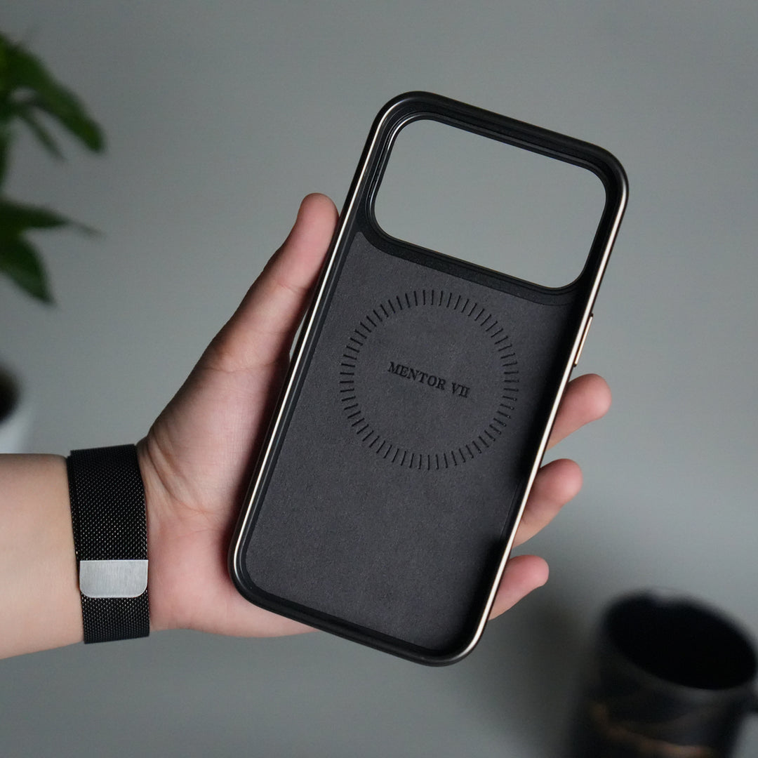 iPhone 17 Pro Premium Leather Texture MagSafe Back Cover | Slim Fit Luxury Protective Case