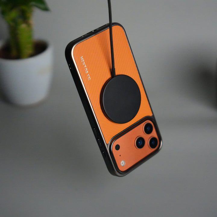 iPhone 17 Pro Premium Leather Texture MagSafe Back Cover | Slim Fit Luxury Protective Case