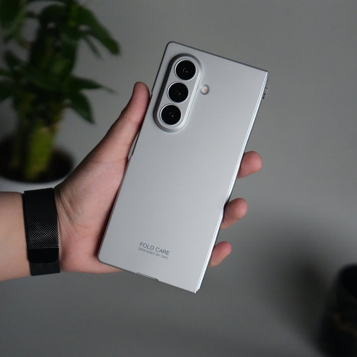 Galaxy Z Fold 7 Matte Hard Case with Front Glass Cover | Slim Shockproof Fold Care Edition