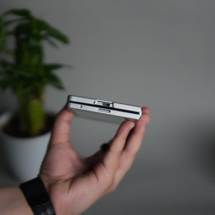 Galaxy Z Fold 7 Matte Hard Case with Front Glass Cover | Slim Shockproof Fold Care Edition