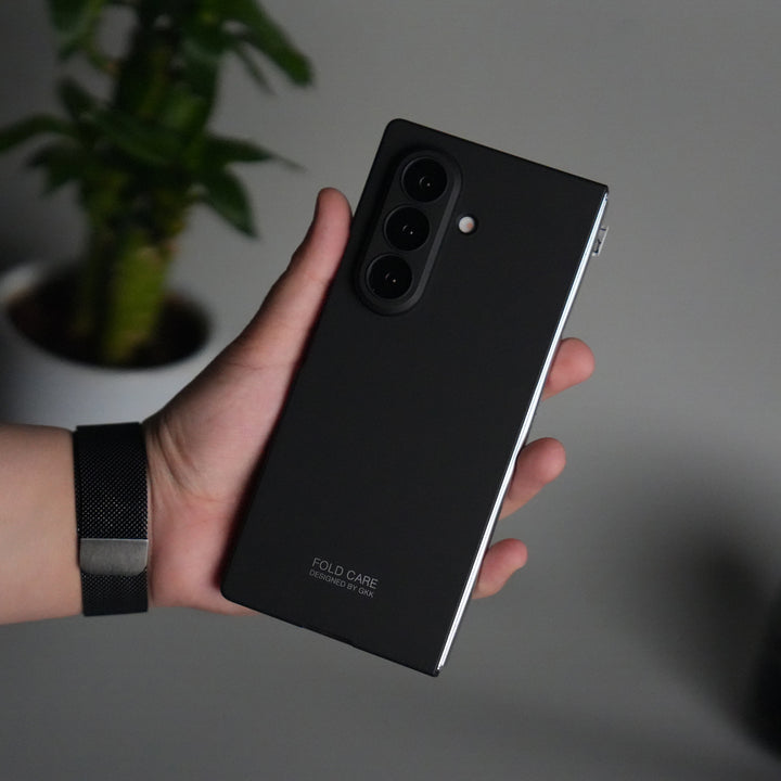 Galaxy Z Fold 7 Matte Hard Case with Front Glass Cover | Slim Shockproof Fold Care Edition