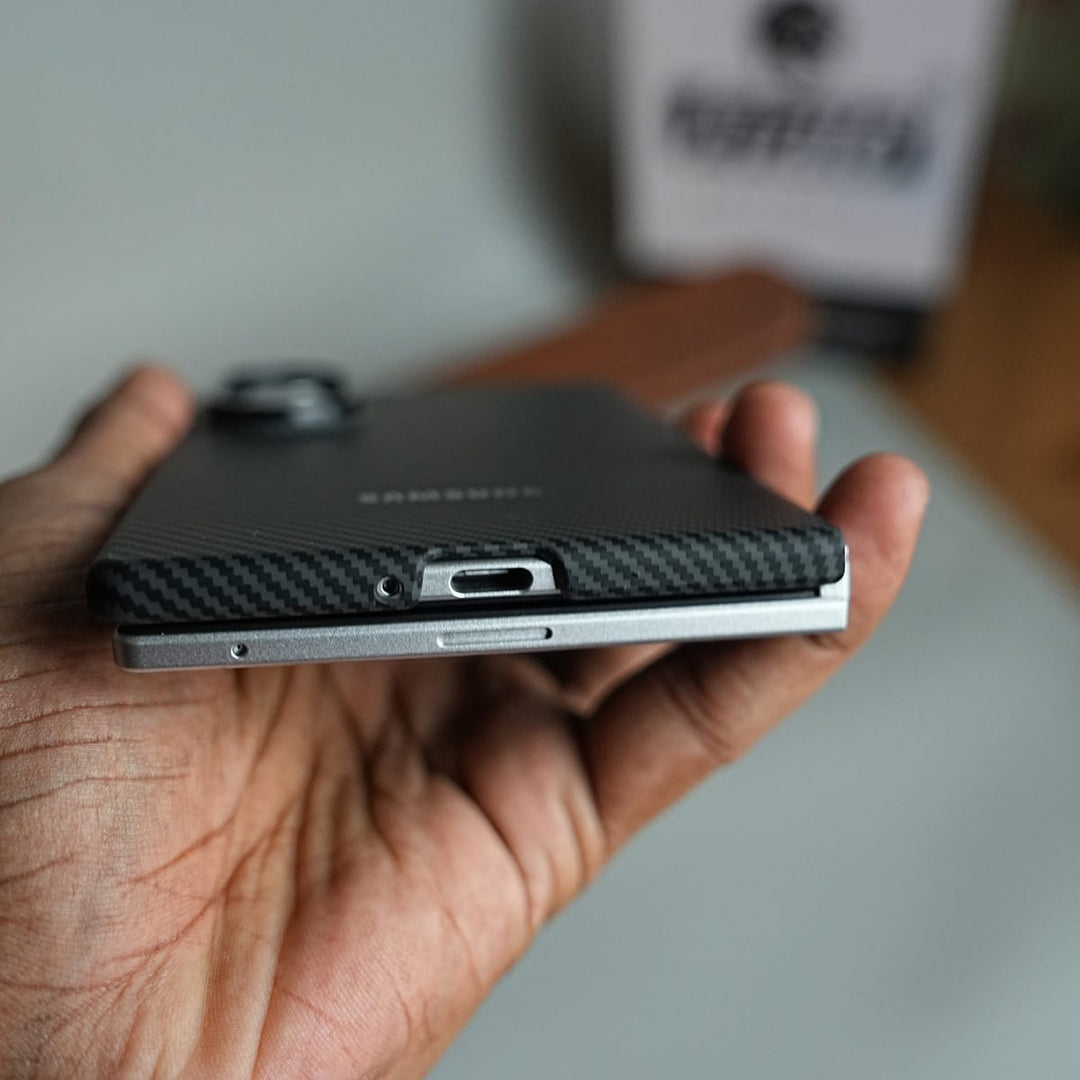FRATO Z Fold 8 Series Carbon Fiber Texture Magnetic Case for Galaxy Z Fold 8 | With Tempered Glass Screen Protector