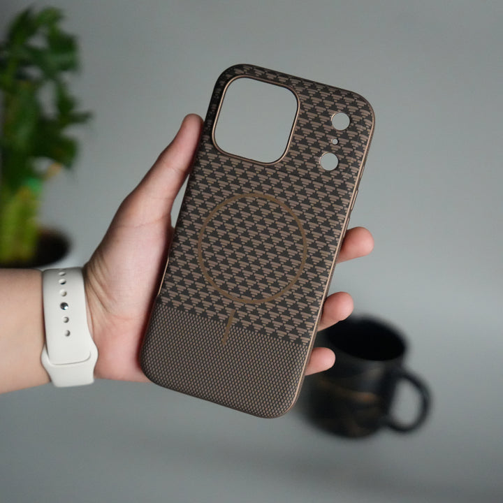 iPhone 17 Pro Woven Pattern MagSafe Case for  | Textured Grip | Shockproof Protection
