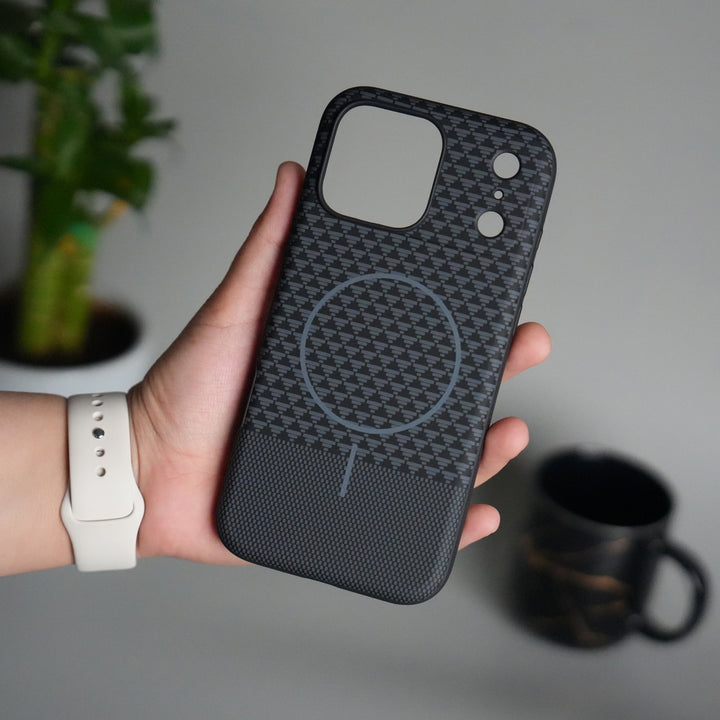 iPhone 17 Pro Woven Pattern MagSafe Case for  | Textured Grip | Shockproof Protection