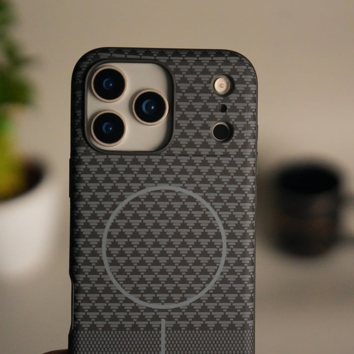 iPhone 17 Pro Woven Pattern MagSafe Case for  | Textured Grip | Shockproof Protection