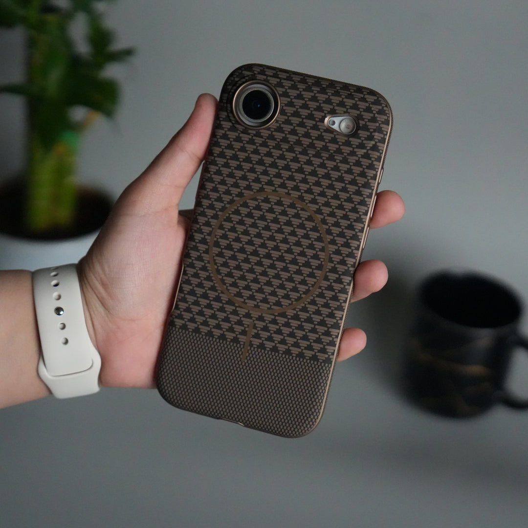 iPhone 17 Air Woven Pattern MagSafe Case for  | Textured Grip | Shockproof Protection