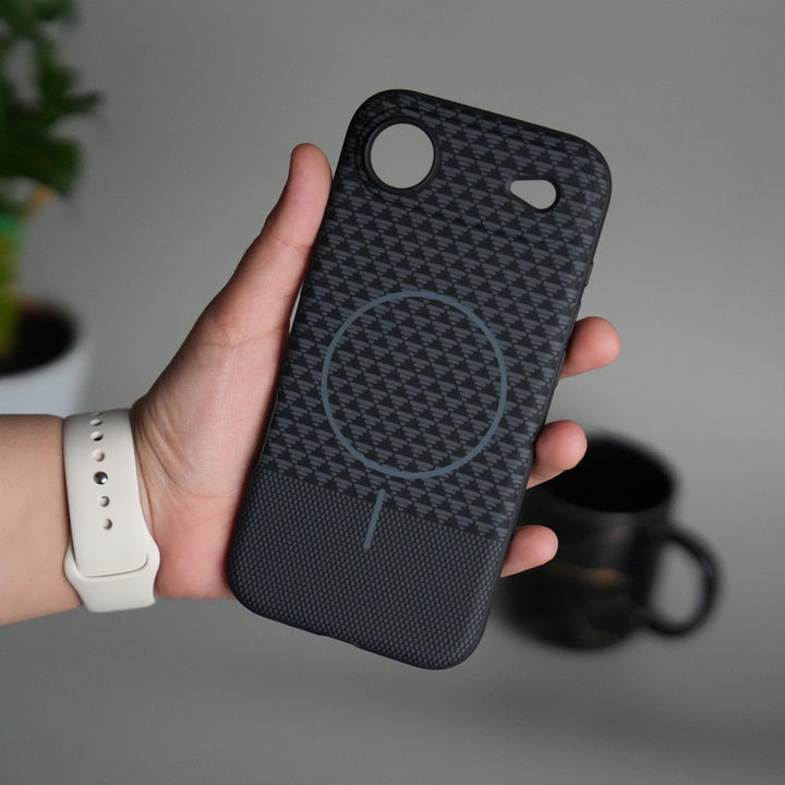 iPhone 17 Air Woven Pattern MagSafe Case for  | Textured Grip | Shockproof Protection