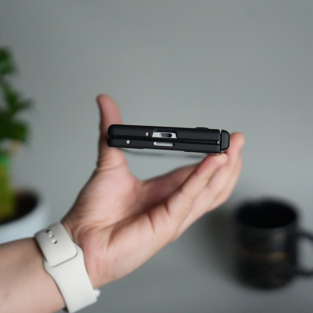 Galaxy Z Fold 7 ELVEV Hinge Protection Kickstand+Screen Protector Stylus Pen Folding Case Cover