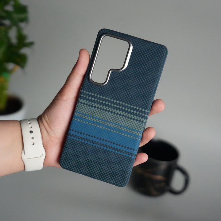 Galaxy S25 Ultra Detachable Back Panel MagSafe Case | 2-in-1 Hybrid Cover with Replaceable Design | GreenBlue