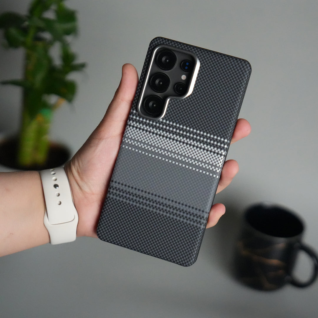 Galaxy S25 Ultra Detachable Back Panel MagSafe Case | 2-in-1 Hybrid Cover with Replaceable Design | GrayWhite