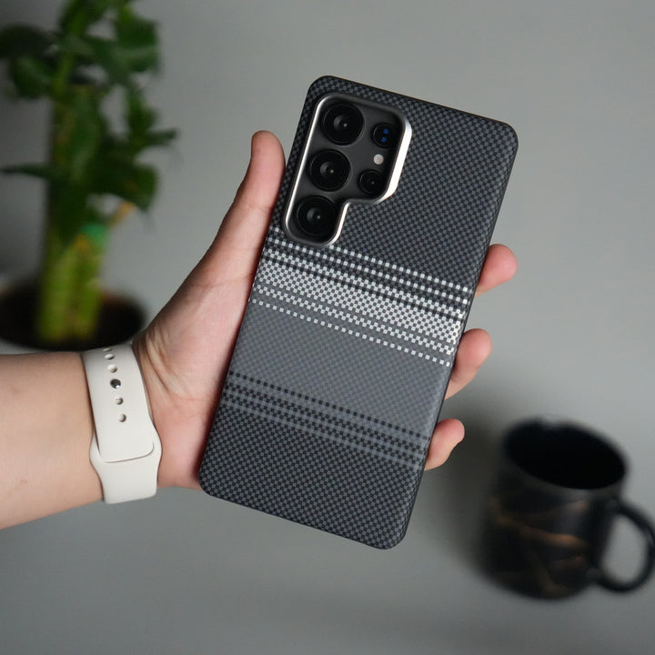 Galaxy S25 Ultra Detachable Back Panel MagSafe Case | 2-in-1 Hybrid Cover with Replaceable Design | GrayWhite