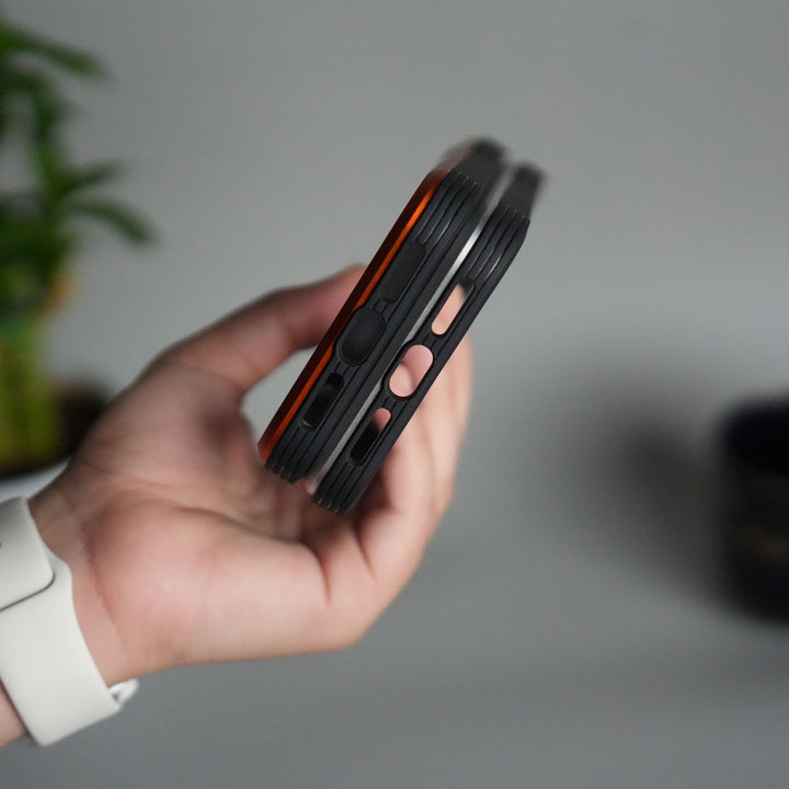 iPhone 17 Pro Transparent MagSafe Bumper Case | Metal Frame Shockproof Cover | Slim Crystal Clear Back