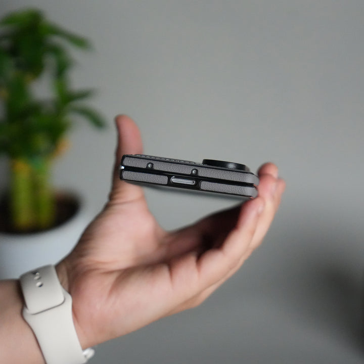 Galaxy Z Fold 7 Premium Leather MagSafe Case | Strong Magnetic Ring | Shockproof Back Cover with Luxe PU Leather Finish