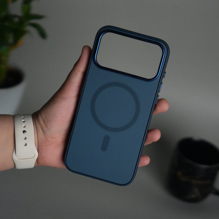 iPhone 17 Pro Matte MagSafe Case | Electroplated Camera Frame | Shockproof Back Cover