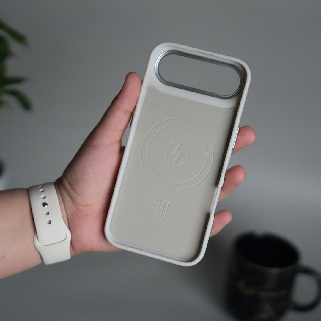 iPhone 17 Air Matte MagSafe Case | Electroplated Camera Frame | Shockproof Back Cover