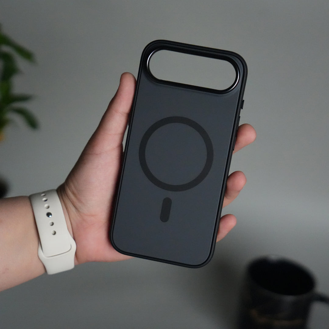 iPhone 17 Air Matte MagSafe Case | Electroplated Camera Frame | Shockproof Back Cover