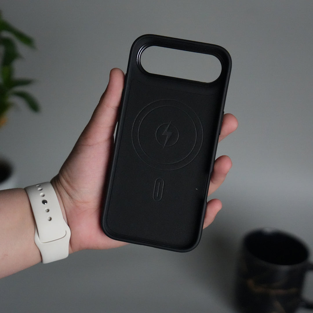 iPhone 17 Air Matte MagSafe Case | Electroplated Camera Frame | Shockproof Back Cover