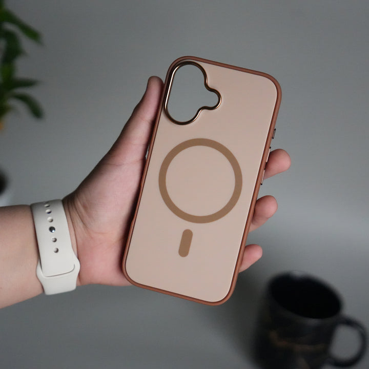 iPhone 17 Matte MagSafe Case | Electroplated Camera Frame | Shockproof Back Cover